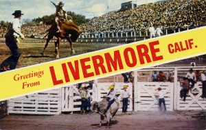Greetings from Livermore, California, old postcard        